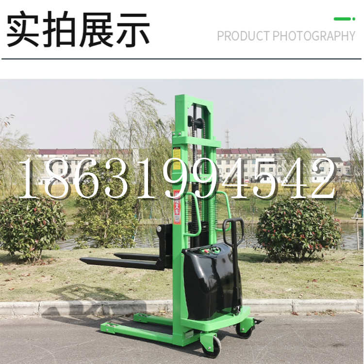 遂宁市电动叉车堆高车液压铲车电瓶1吨2吨站驾步行式小型全自动叉车